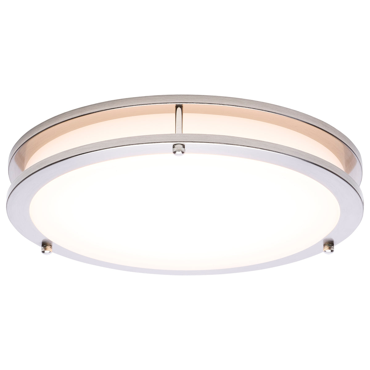 Nuvo 62-1876 Glamour, LED 13 Inch Flush Mount, Brushed Nickel Finish