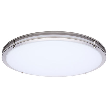 Nuvo 62-1878 Glamour, LED 24 Inch Flush Mount, Brushed Nickel Finish