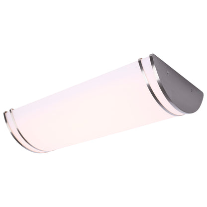 Nuvo 62-1879 Glamour, LED 25 Inch Linear Flush Mount, Brushed Nickel Finish