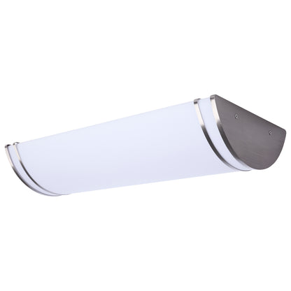 Nuvo 62-1879 Glamour, LED 25 Inch Linear Flush Mount, Brushed Nickel Finish