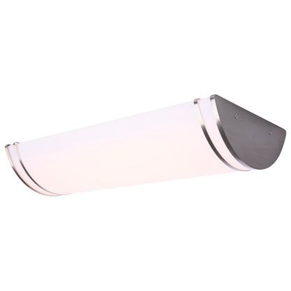 Nuvo 62-1879 Glamour, LED 25 Inch Linear Flush Mount, Brushed Nickel Finish