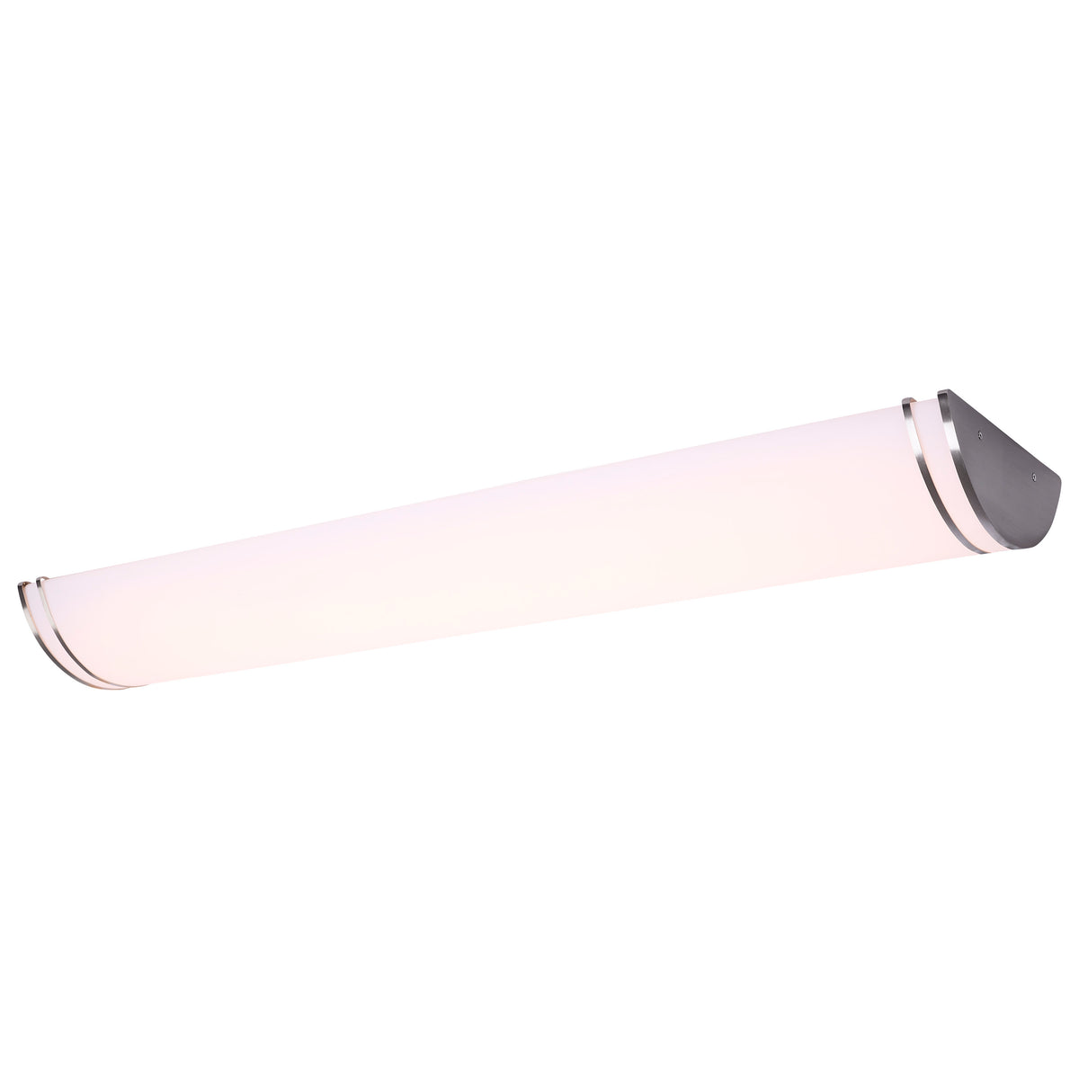 Nuvo 62-1880 Glamour, LED 50 Inch Linear Flush Mount, Brushed Nickel Finish