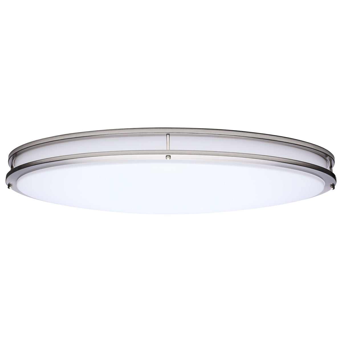 Nuvo 62-1881 Glamour, LED 32 Inch Oval Flush Mount, Brushed Nickel Finish