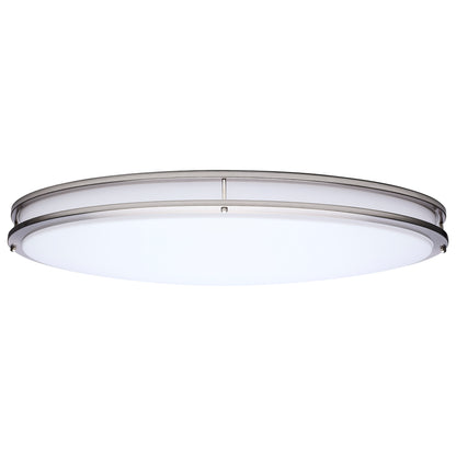Nuvo 62-1881 Glamour, LED 32 Inch Oval Flush Mount, Brushed Nickel Finish