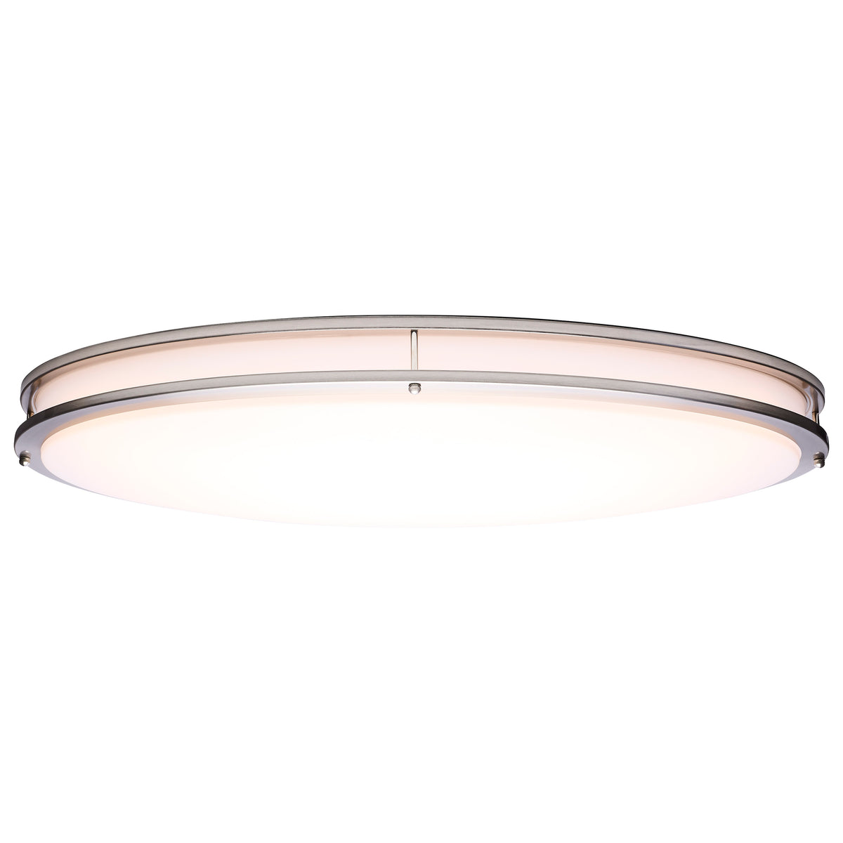 Nuvo 62-1881 Glamour, LED 32 Inch Oval Flush Mount, Brushed Nickel Finish
