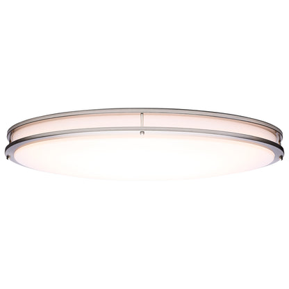 Nuvo 62-1881 Glamour, LED 32 Inch Oval Flush Mount, Brushed Nickel Finish