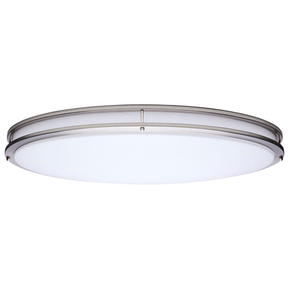 Nuvo 62-1881 Glamour, LED 32 Inch Oval Flush Mount, Brushed Nickel Finish