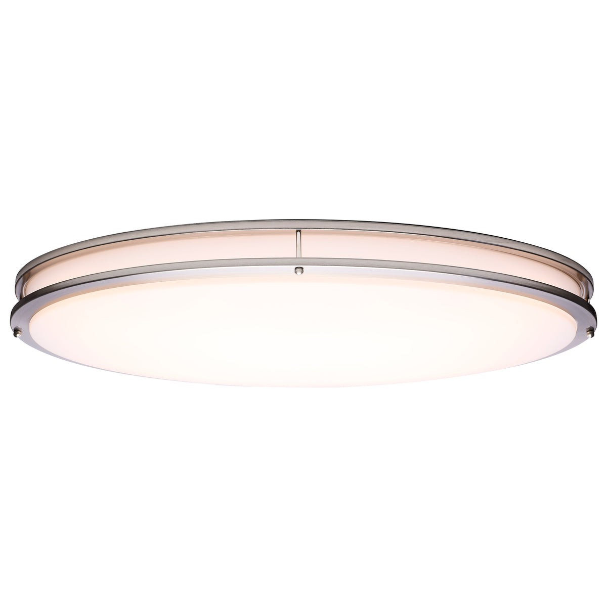 Nuvo 62-1881 Glamour, LED 32 Inch Oval Flush Mount, Brushed Nickel Finish
