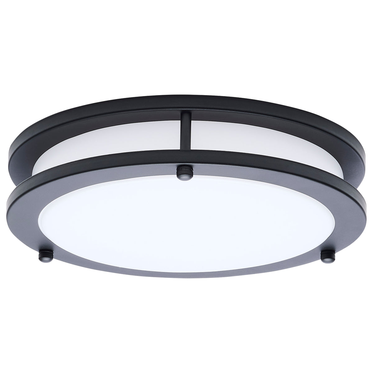Nuvo 62-1975 Glamour, LED 10 Inch Flush Mount, Black Finish
