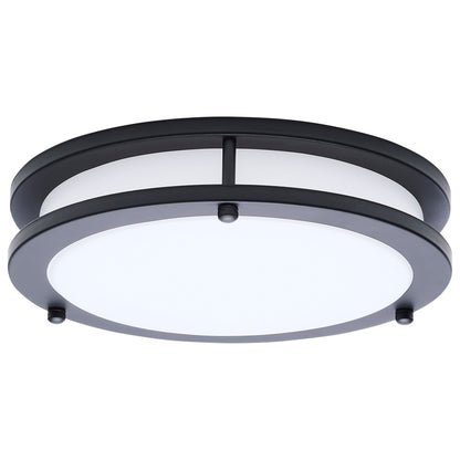 Nuvo 62-1975 Glamour, LED 10 Inch Flush Mount, Black Finish