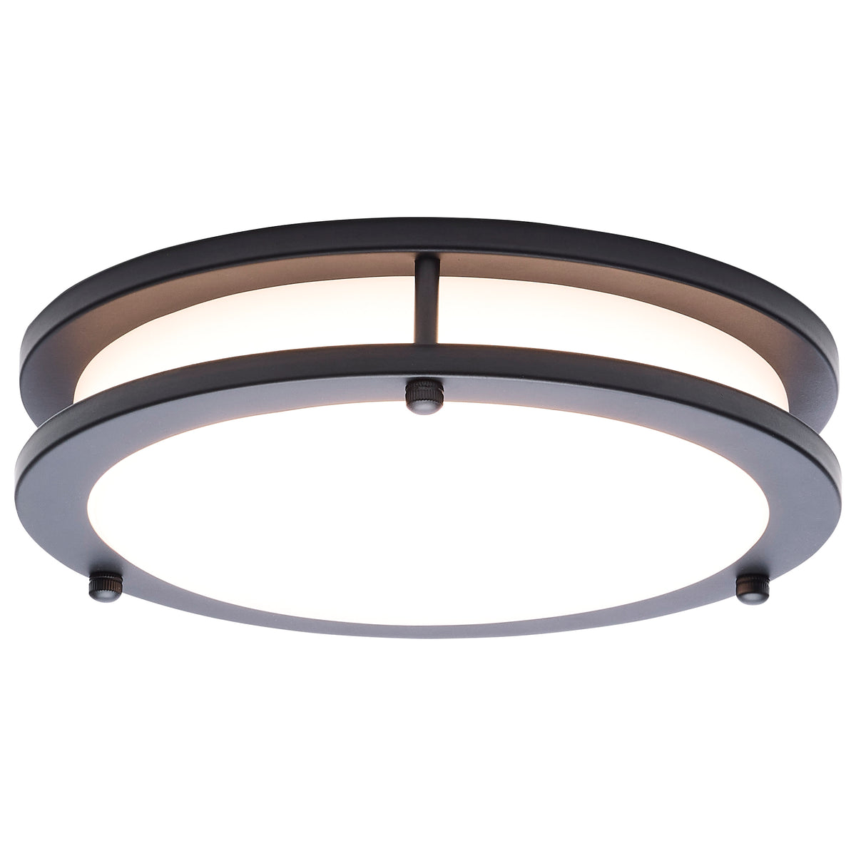 Nuvo 62-1975 Glamour, LED 10 Inch Flush Mount, Black Finish