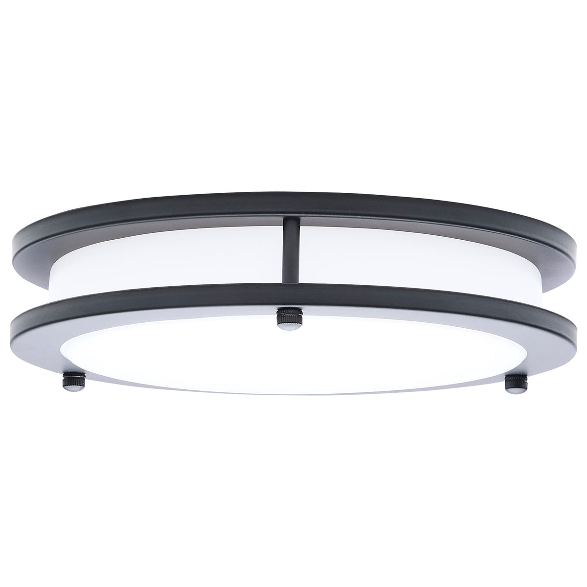 Nuvo 62-1975 Glamour, LED 10 Inch Flush Mount, Black Finish
