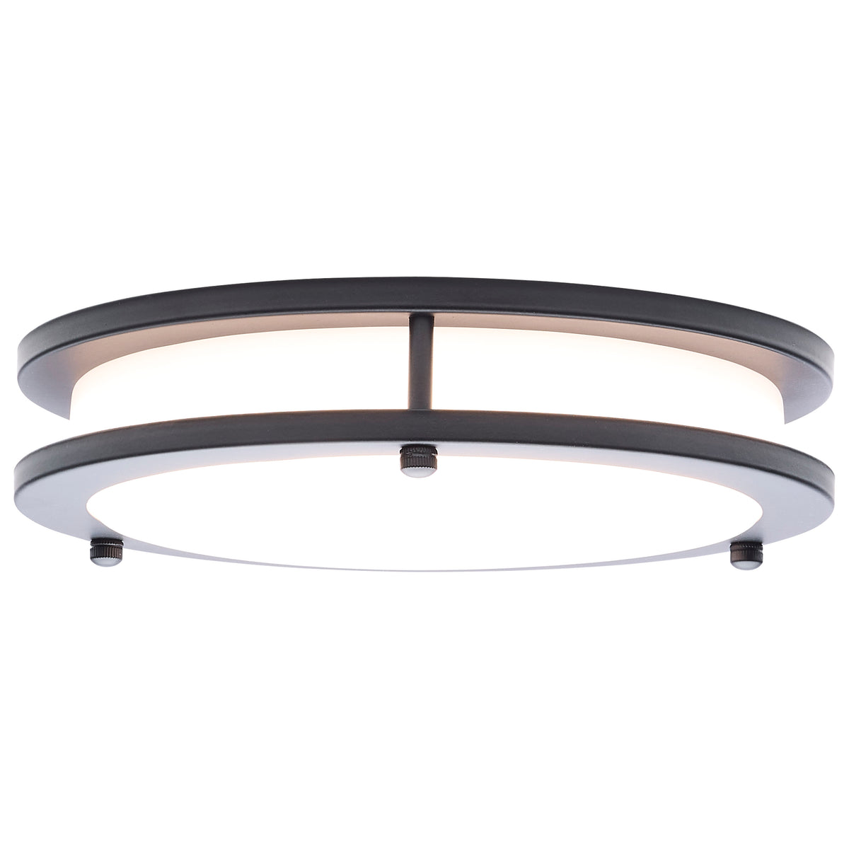 Nuvo 62-1975 Glamour, LED 10 Inch Flush Mount, Black Finish