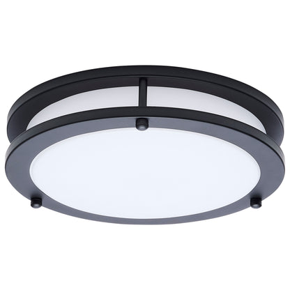 Nuvo 62-1975 Glamour, LED 10 Inch Flush Mount, Black Finish