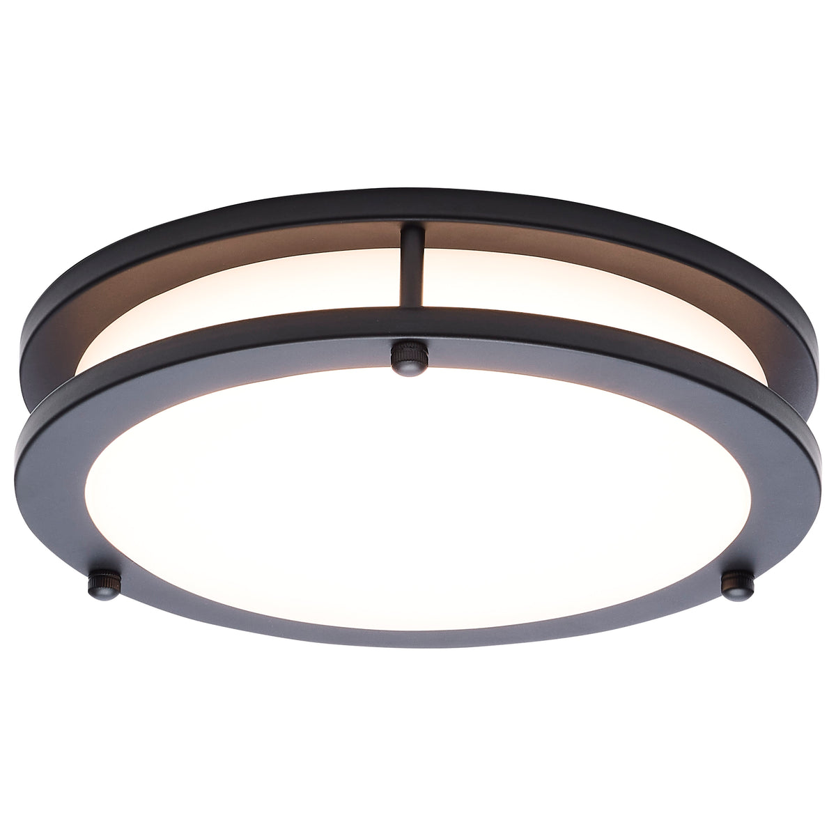 Nuvo 62-1975 Glamour, LED 10 Inch Flush Mount, Black Finish