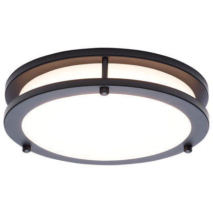 Nuvo 62-1975 Glamour, LED 10 Inch Flush Mount, Black Finish