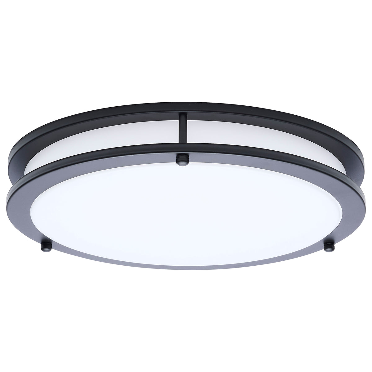 Nuvo 62-1976 Glamour, LED 13 Inch Flush Mount, Black Finish