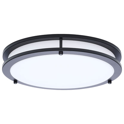 Nuvo 62-1976 Glamour, LED 13 Inch Flush Mount, Black Finish