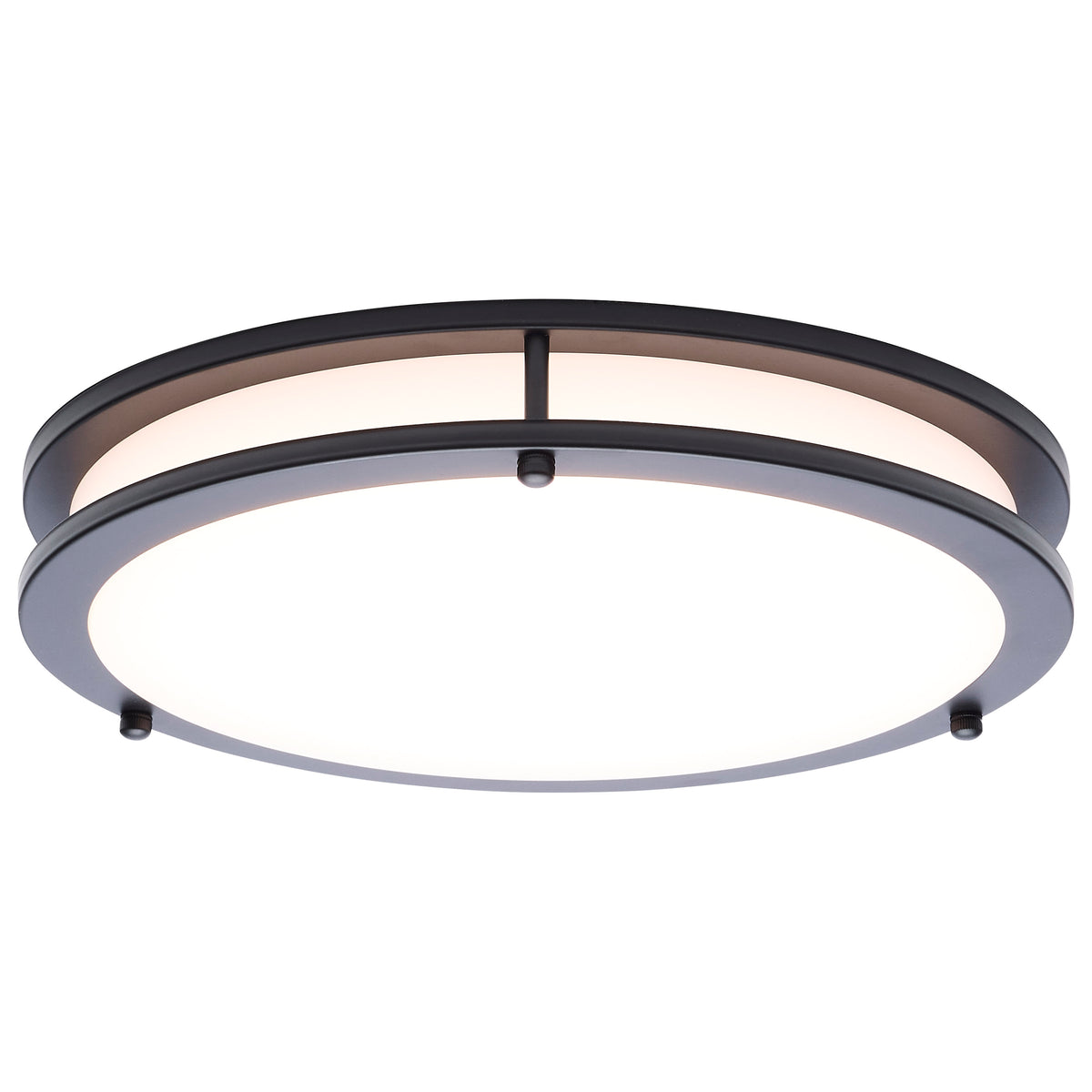 Nuvo 62-1976 Glamour, LED 13 Inch Flush Mount, Black Finish
