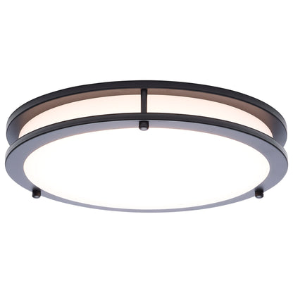 Nuvo 62-1976 Glamour, LED 13 Inch Flush Mount, Black Finish