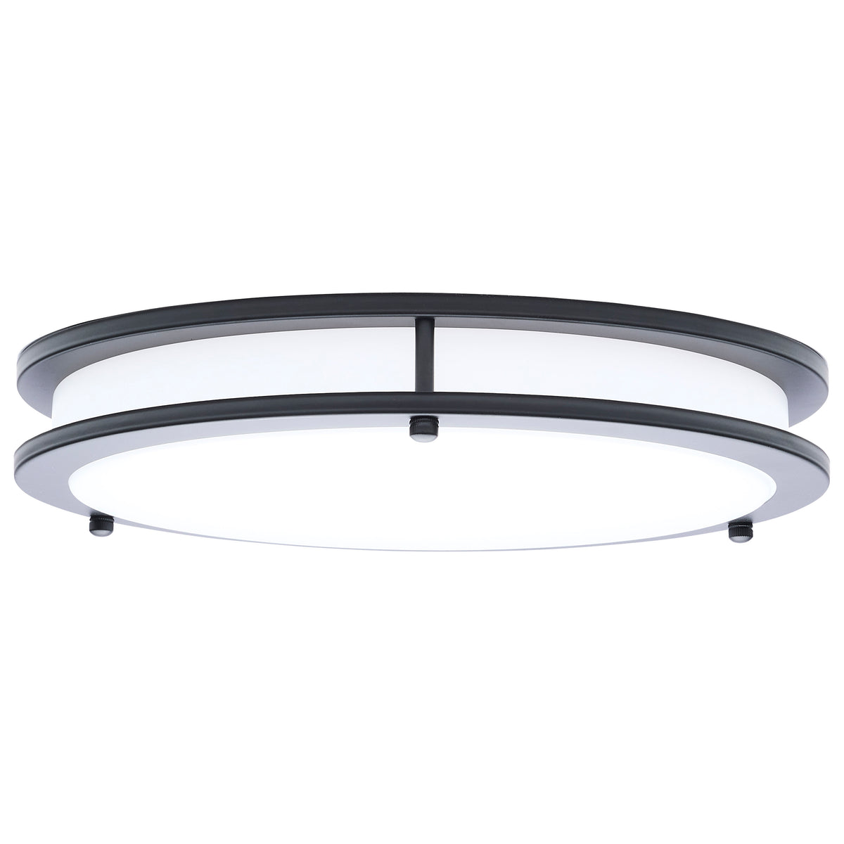 Nuvo 62-1976 Glamour, LED 13 Inch Flush Mount, Black Finish