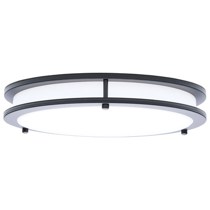 Nuvo 62-1976 Glamour, LED 13 Inch Flush Mount, Black Finish