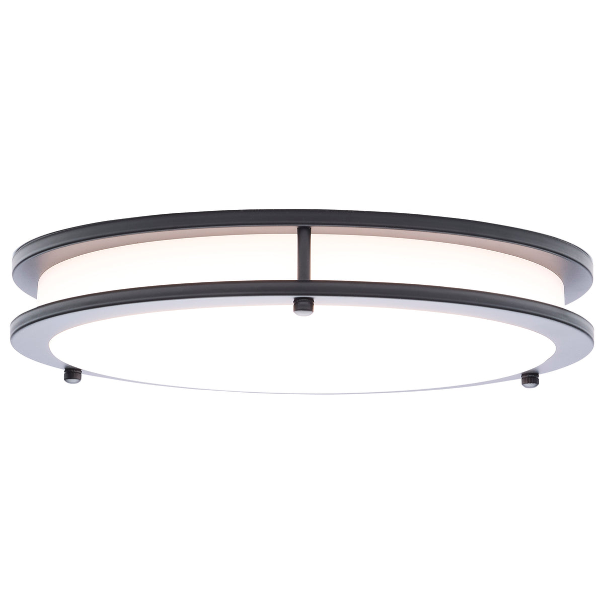 Nuvo 62-1976 Glamour, LED 13 Inch Flush Mount, Black Finish