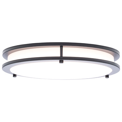 Nuvo 62-1976 Glamour, LED 13 Inch Flush Mount, Black Finish