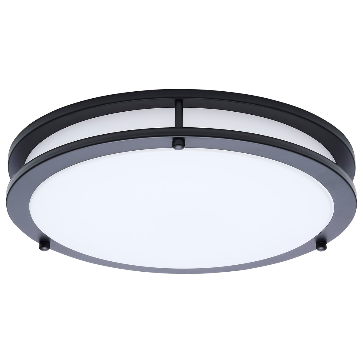 Nuvo 62-1976 Glamour, LED 13 Inch Flush Mount, Black Finish