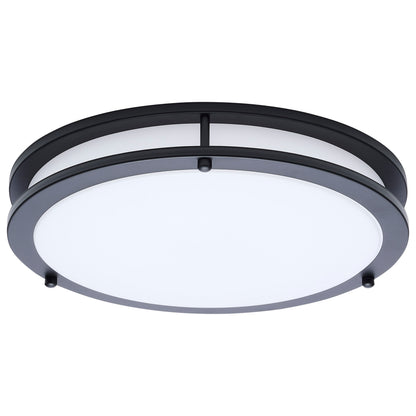 Nuvo 62-1976 Glamour, LED 13 Inch Flush Mount, Black Finish