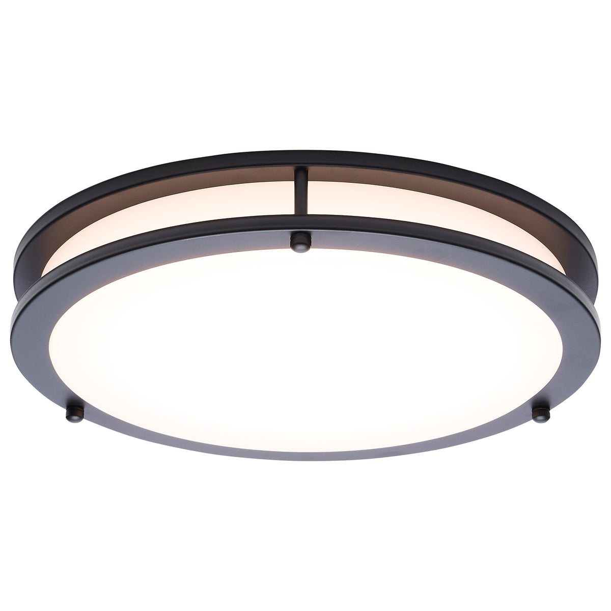 Nuvo 62-1976 Glamour, LED 13 Inch Flush Mount, Black Finish