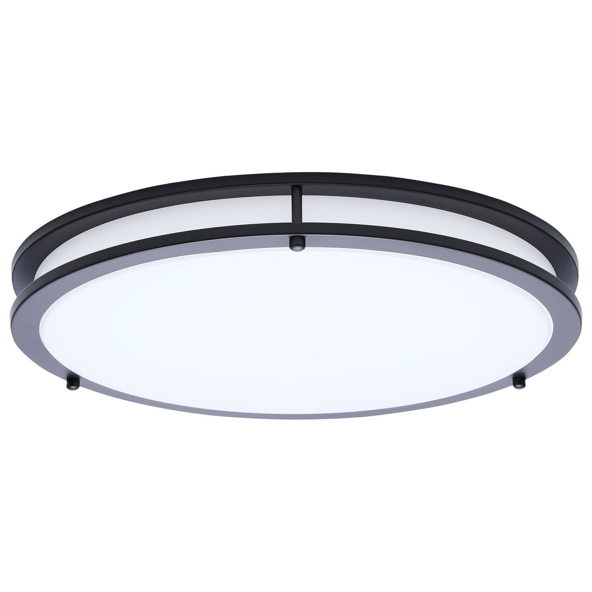 Nuvo 62-1977 Glamour, LED 17 Inch Flush Mount, Black Finish