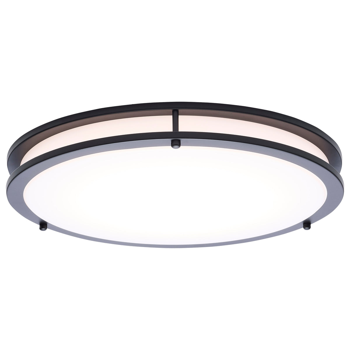 Nuvo 62-1977 Glamour, LED 17 Inch Flush Mount, Black Finish