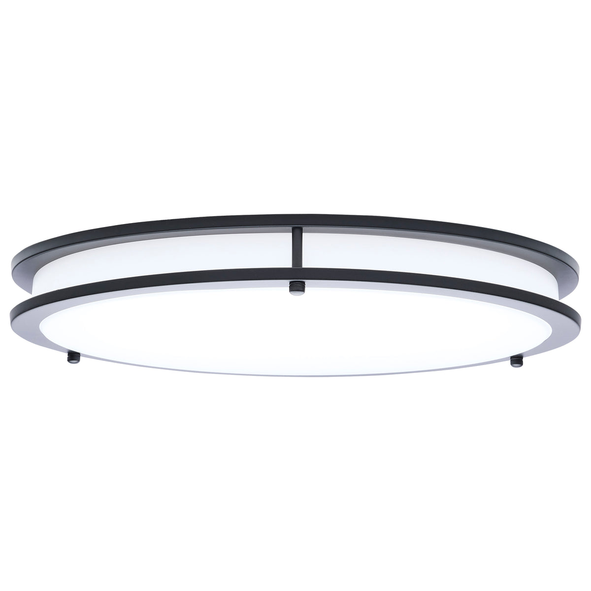 Nuvo 62-1977 Glamour, LED 17 Inch Flush Mount, Black Finish
