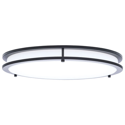 Nuvo 62-1977 Glamour, LED 17 Inch Flush Mount, Black Finish