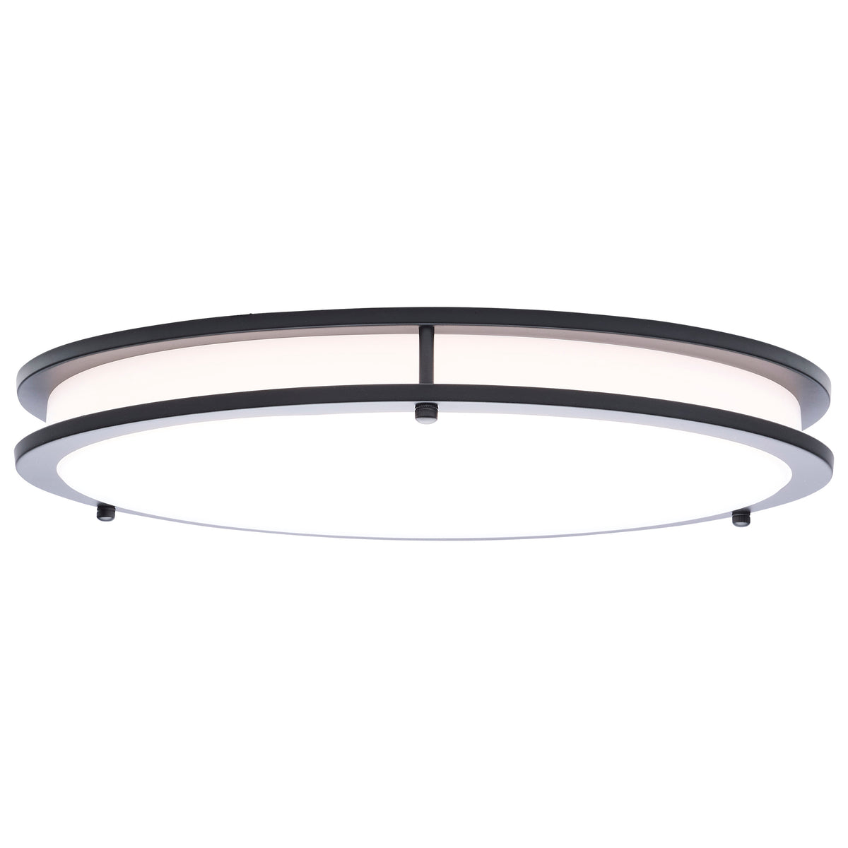 Nuvo 62-1977 Glamour, LED 17 Inch Flush Mount, Black Finish