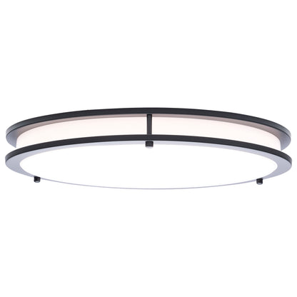 Nuvo 62-1977 Glamour, LED 17 Inch Flush Mount, Black Finish