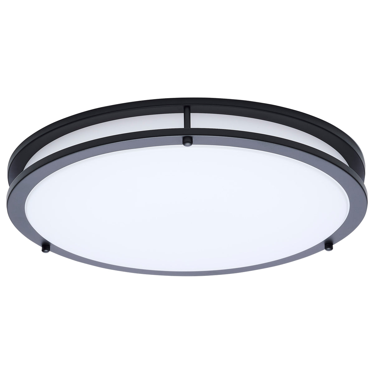 Nuvo 62-1977 Glamour, LED 17 Inch Flush Mount, Black Finish