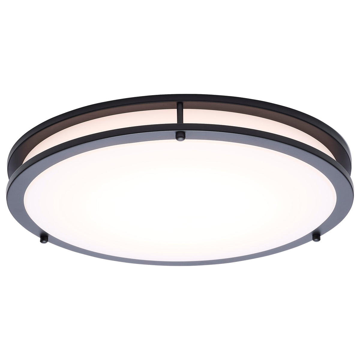 Nuvo 62-1977 Glamour, LED 17 Inch Flush Mount, Black Finish