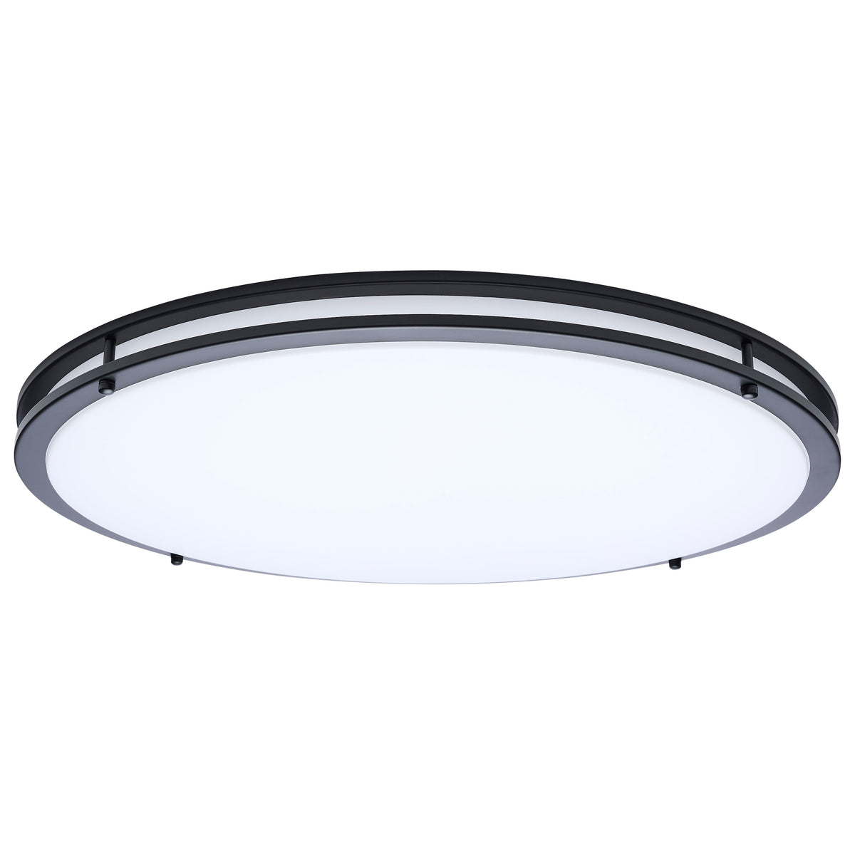 Nuvo 62-1978 Glamour, LED 24 Inch Flush Mount, Black Finish