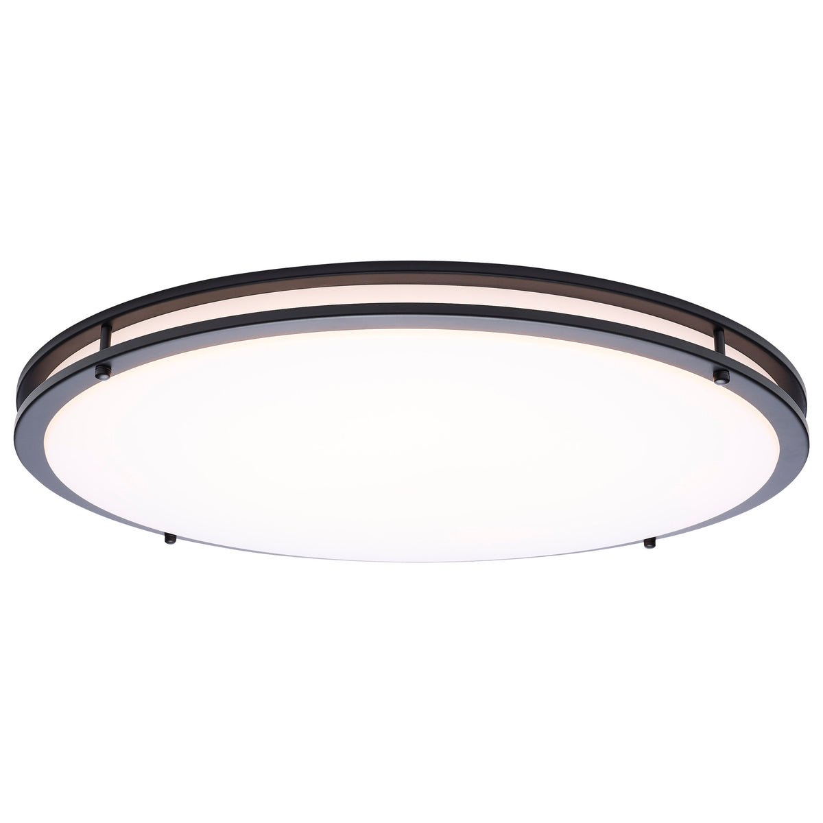 Nuvo 62-1978 Glamour, LED 24 Inch Flush Mount, Black Finish