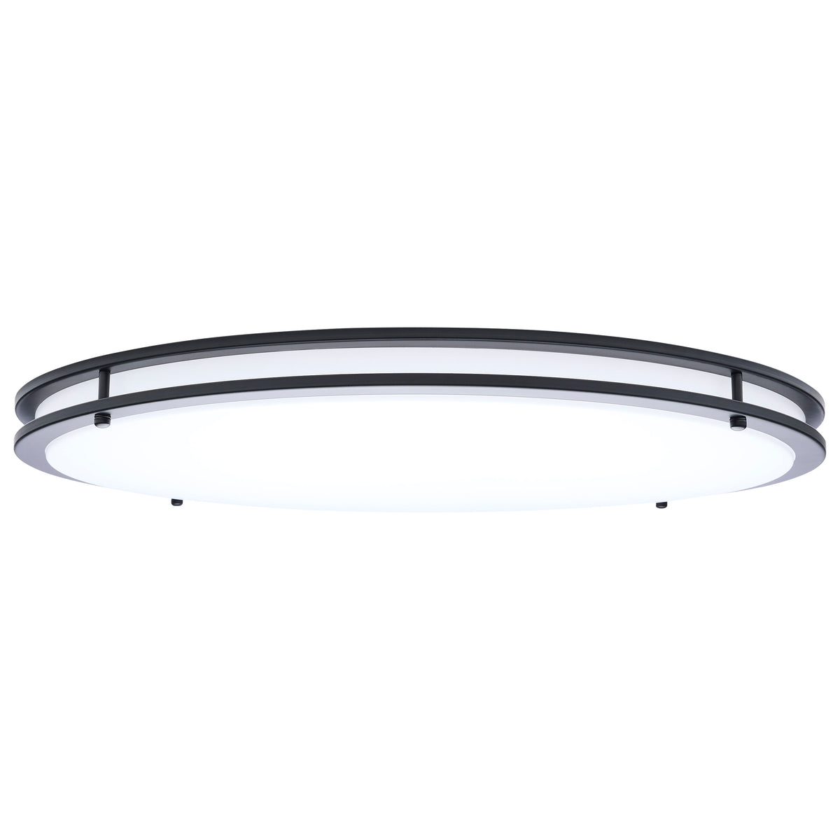 Nuvo 62-1978 Glamour, LED 24 Inch Flush Mount, Black Finish