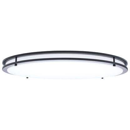 Nuvo 62-1978 Glamour, LED 24 Inch Flush Mount, Black Finish