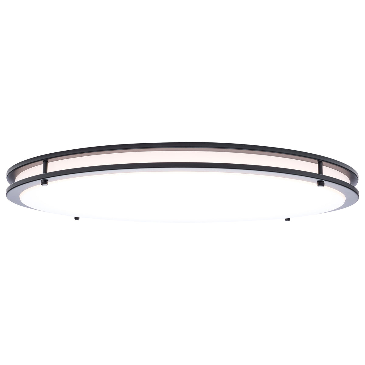 Nuvo 62-1978 Glamour, LED 24 Inch Flush Mount, Black Finish