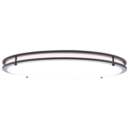 Nuvo 62-1978 Glamour, LED 24 Inch Flush Mount, Black Finish