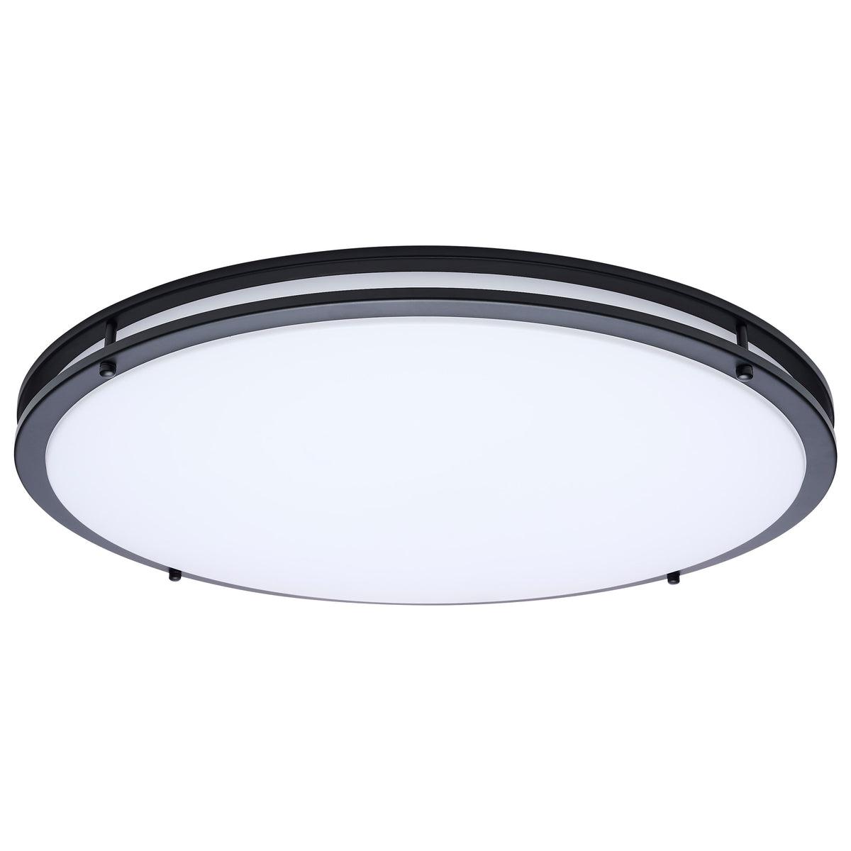 Nuvo 62-1978 Glamour, LED 24 Inch Flush Mount, Black Finish