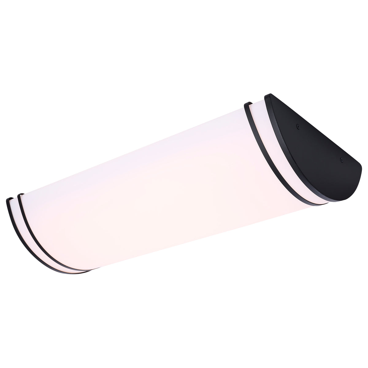 Nuvo 62-1979 Glamour, LED 25 Inch Linear Flush Mount, Black Finish