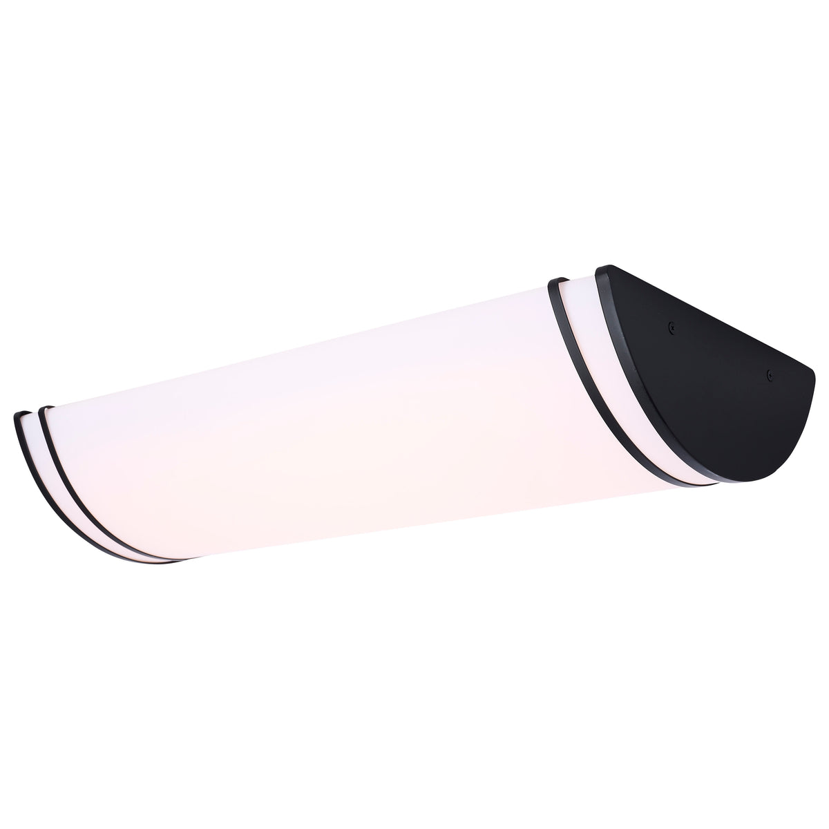 Nuvo 62-1979 Glamour, LED 25 Inch Linear Flush Mount, Black Finish