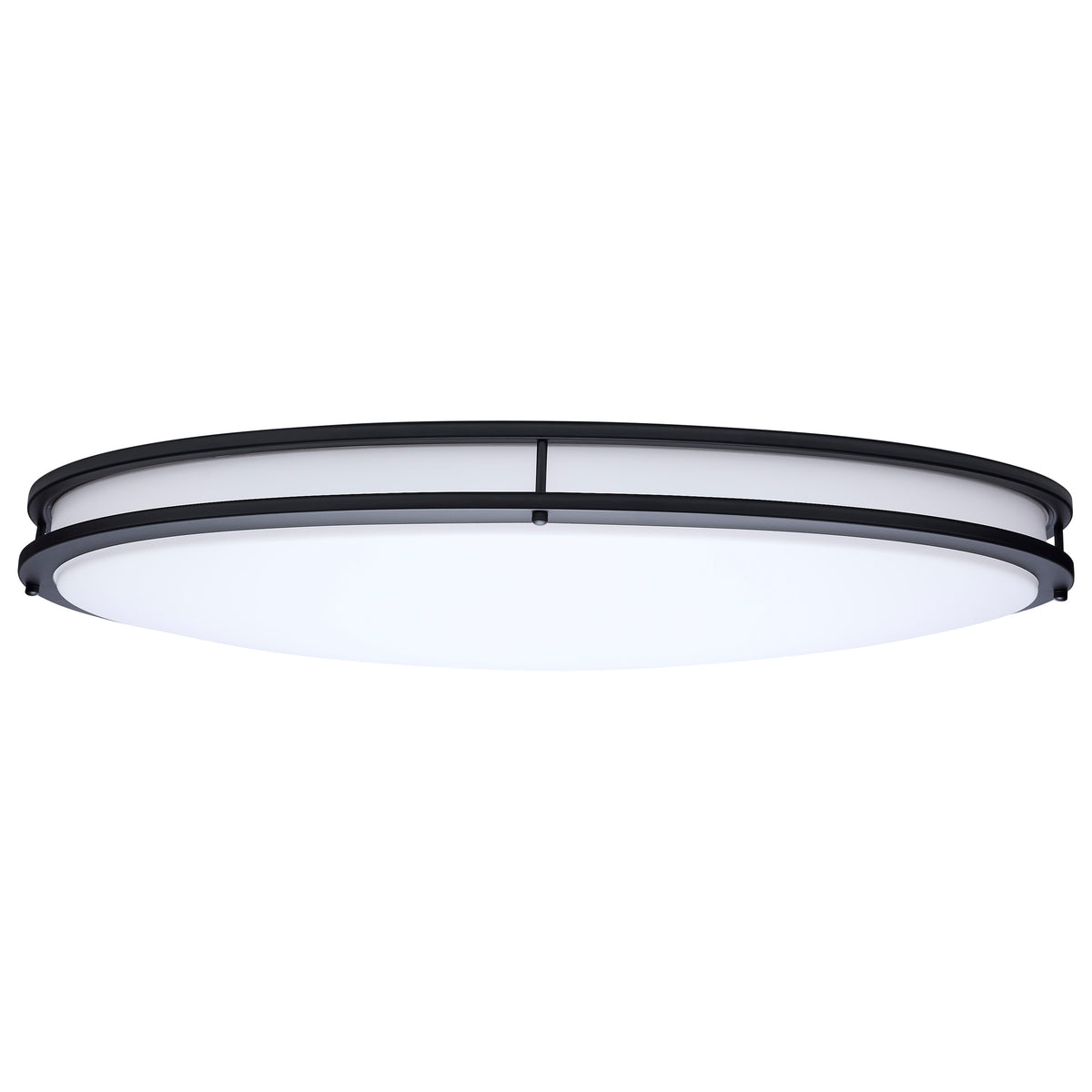 Nuvo 62-1981 Glamour, LED 32 Inch Oval Flush Mount, Black Finish
