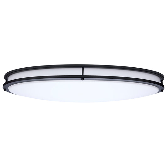 Nuvo 62-1981 Glamour, LED 32 Inch Oval Flush Mount, Black Finish